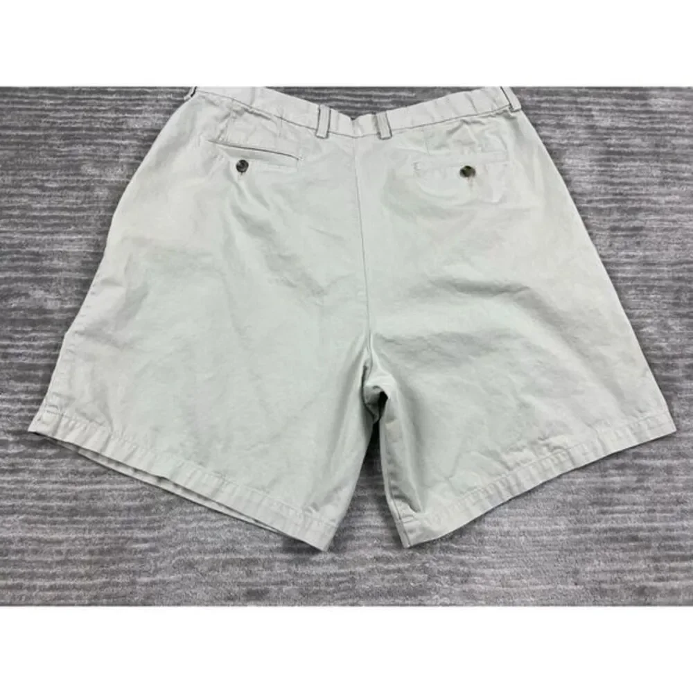 Farah Shorts Mens 40 Beige‎ Expandable Waist 100% Cotton Chino